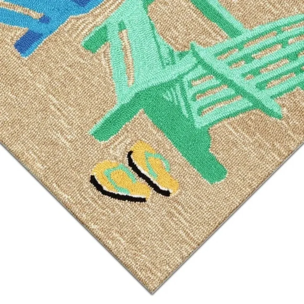 Liora Manne Multi-Color Adirondack Indoor/Outdoor Seaside Area Rug